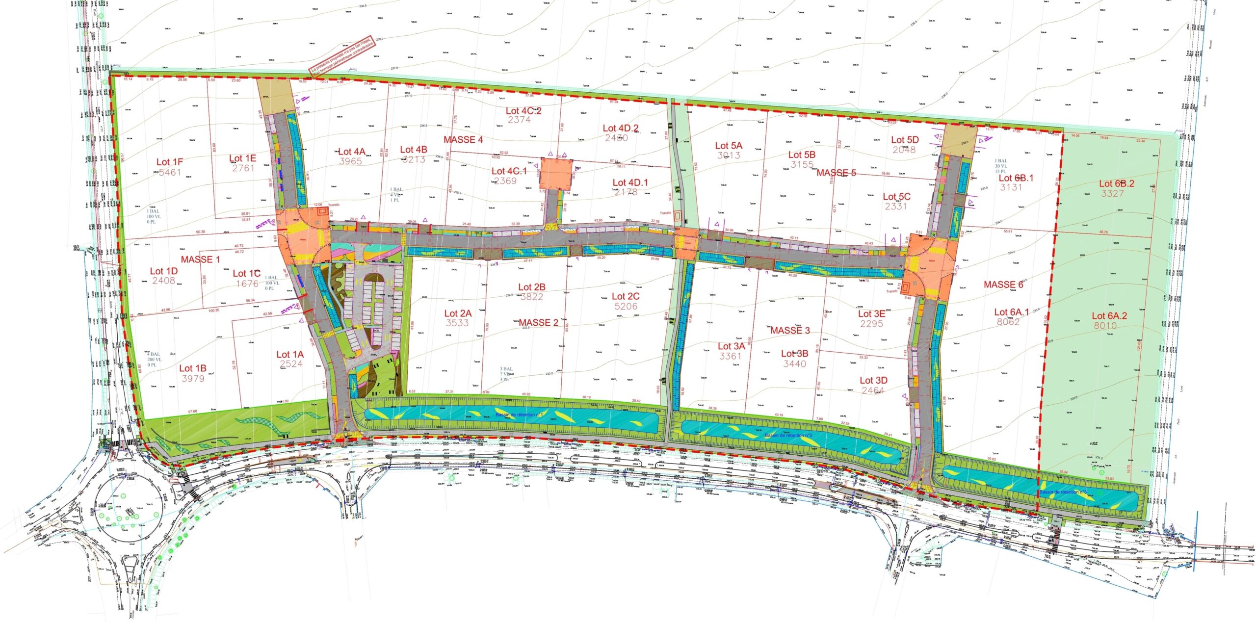 Plan des travaux